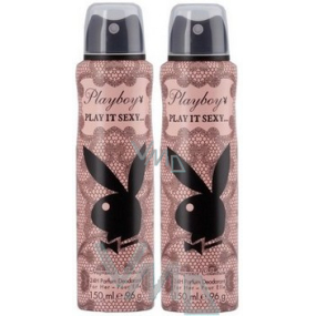 Playboy Play It Sexy deodorant sprej pro ženy 2 x 150 ml, kosmetická sada