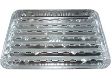 Alufix Fix-Grill Grilovací misky hranaté 34 × 23 × 2,5 cm, 3 kusy