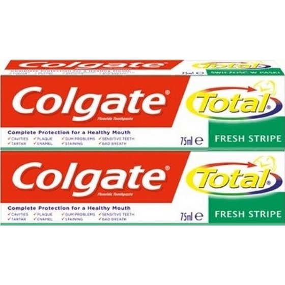 Colgate Total Fresh Stripe zubní pasta 2x75 ml, duopack