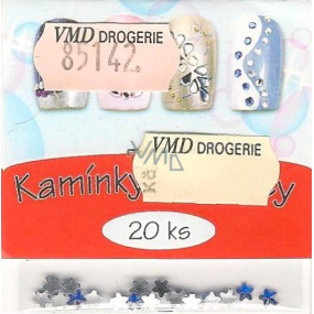 Professional Ozdoby na nehty kamínky hvězdičky tmavě modré 20 kusů