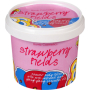 Bomb Cosmetics Jahodová pláň - Strawberry Fields přírodní tělový sprchový peeling 365 ml