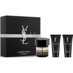 Yves Saint Laurent La Nuit de L Homme toaletní voda 60 ml + sprchový gel 50 ml + balzám po holení 50 ml, dárková sada