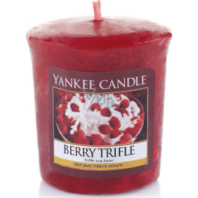 Yankee Candle Berry Trifle - Ovocný dezert s vanilkovým krémem vonná svíčka votivní 49 g
