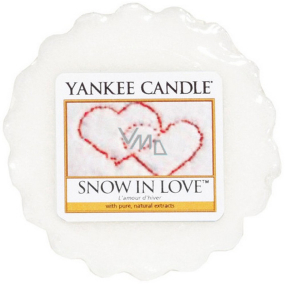 Yankee Candle Snow in Love - Zamilovaný sníh vonný vosk do aromalampy 22 g
