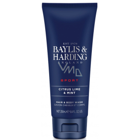 Baylis & Harding Men Limetka a Máta 2v1 mycí gel na vlasy a tělo pro muže 250 ml