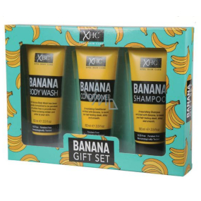 Xpel Banana vyživující šampon na vlasy 100 ml + kondicioner na vlasy 100 ml + sprchový gel 100 ml, kosmetická sada