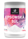 Allnature Epsomská sůl Hořčík, Síran do koupele uvolňuje svaly, odbourává stres, detoxikuje organismus 1000 g