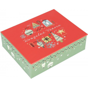 Albi Hrací krabička na peníze Vánoční symboly 11 x 9 x 3,5 cm