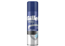 Gillette Series Cleansing gel na holení s dřevěným uhlím pro muže 200 ml