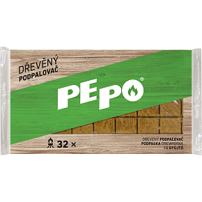 PE-PO dřevěný podpalovač 32 podpalů