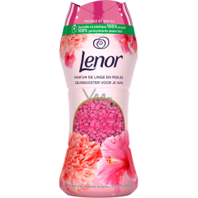 Lenor Peony & Hibiscus vůně pivoňky a ibišku vonné perličky do bubnu pračky 210 g