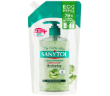 Sanytol Zelený čaj & Aloe Vera dezinfekční hydratující mýdlo na ruce 500 ml náhradní náplň