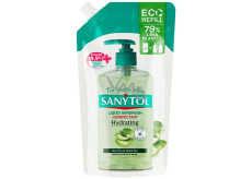 Sanytol Zelený čaj & Aloe Vera dezinfekční hydratující mýdlo na ruce 500 ml náhradní náplň