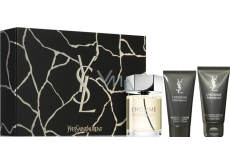 Yves Saint Laurent L Homme toaletní voda 100 ml + sprchový gel 50 ml + balzám po holení 50 ml, dárková sada pro muže