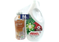 Ariel Extra Clean Power univerzální prací gel 34 dávek + Lenor Vanilla Orchid & Golden Amber aviváž 28 dávek, duopack