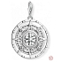 Charm Sterlingové stříbro 925 Mayský kalendář, humří spona přívěsek na náramek symbol