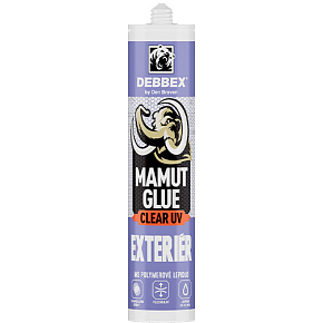 Den Braven Mamut Glue Clear 100 % UV Exteriér transparentní lepidlo, 290 ml Den Braven Mamut Glue Clear 100 % UV Exteriér transparentní lepidlo, 290 ml