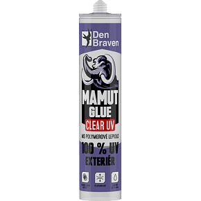 Den Braven Mamut Glue Clear 100 %  UV Exteriér transparentní lepidlo, 290 ml