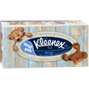 Kleenex Design Box papírové kapesníky 2 vrstvé v krabičce 130 kusů