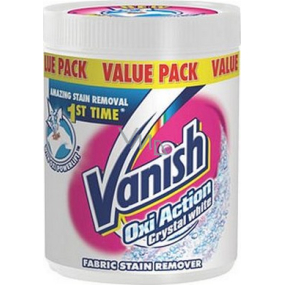 Vanish Oxi Action Crystal White odstraňovač skvrn na bílé prádlo 750 g