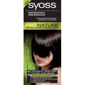 Syoss ProNature dlouhotrvající barva na vlasy 2-1 přirozeně tmavě hnědý