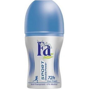 Fa Sport Double Power Cool Fresh kuličkový deodorant roll-on pro ženy 50 ml