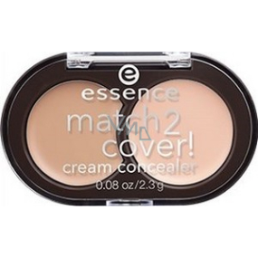 Essence Match 2 Cover! Cream Concealer krémový korektor 10 Natural Beige 2,3 g