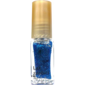 Kopretina zdobící lak na nehty odstín modrý třpyt 6 ml