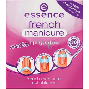 Essence French Manicure Tip Guides šablony na francouzskou manikúru 02 From Heaven With Love 30 kusů