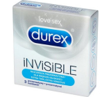 Durex Invisible Extra Thin Extra Sensitive kondomy extra tenké, extra citlivé nominální šířka: 54 mm 3 kusy