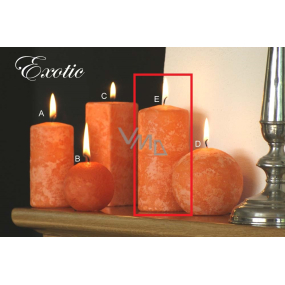 Lima Mramor Exotic vonná svíčka oranžová válec 60 x 120 mm 1 kus