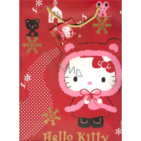 Nekupto Dárková papírová taška 23 x 18 x 10 cm Hello Kitty Vánoční 1192 WLGM