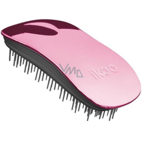 Ikoo Home Metallic Kartáč na vlasy podle čínské medicíny metalický světle růžovo-černý