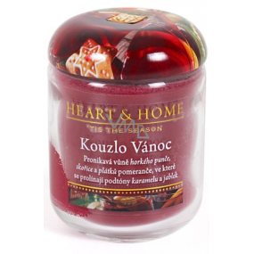 Heart & Home Kouzlo Vánoc Sojová vonná svíčka střední hoří až 30 hodin 110 g