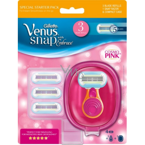 Gillette Venus Snap with Embarance holicí strojek + náhradní hlavice 3 kusy pro ženy