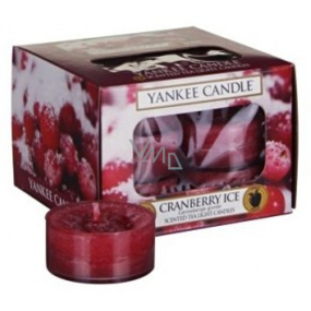 Yankee Candle Cranberry Ice - Brusinky na ledu vonná čajová svíčka 12 x 9,8 g