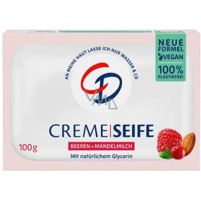 CD Creme Seife Mandlový mlékem a Malina glycerinové toaletní mýdlo 100 g