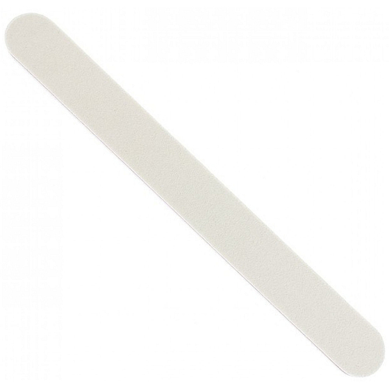 Pilník na nehty jemný bílý plochý rovný 18 cm