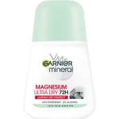 Garnier Mineral Magnesium Ultra Dry 72h kuličkový antiperspirant deodorant roll-on pro ženy 50 ml