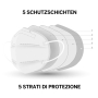 Healfabric Respirátor ústní ochranný 5-vrstvý FFP2 obličejová maska světle modrá 1 kus