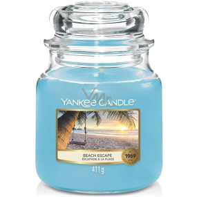 Yankee Candle Beach Escape - Únik na pláž vonná svíčka Classic střední sklo 411 g