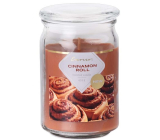 Emocio Cinnamon Roll - Skořicová rolka vonná svíčka sklo se skleněným víčkem 453 g 93 x 142 mm