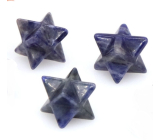 Sodalit merkaba hmatka z přírodního kamene 13 mm,1 kus, kámen komunikace