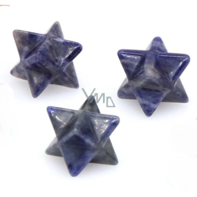 Sodalit merkaba hmatka z přírodního kamene 13 mm,1 kus, kámen komunikace