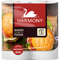 Harmony Good For Food Burger 3vrstvé papírové utěrky 16,5 m, 2 role