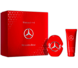 Mercedes-Benz Woman In Red parfémovaná voda 90 ml + tělové mléko 100 ml, dárková sada pro ženy