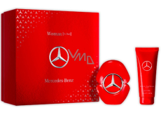 Mercedes-Benz Woman In Red parfémovaná voda 90 ml + tělové mléko 100 ml, dárková sada pro ženy