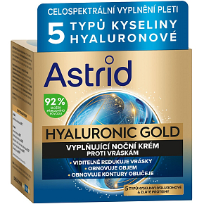 Astrid  Hyaluronic Gold noční pleťový krém 50 ml