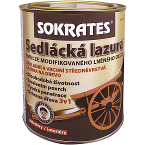 Sokrates Sedlácká lazura na dřevo, palisander 0,7 kg