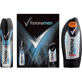 Rexona Men Cobalt deodorant sprej Cobalt 150 ml + Cool Ice sprchový gel 250 ml, kosmetická sada